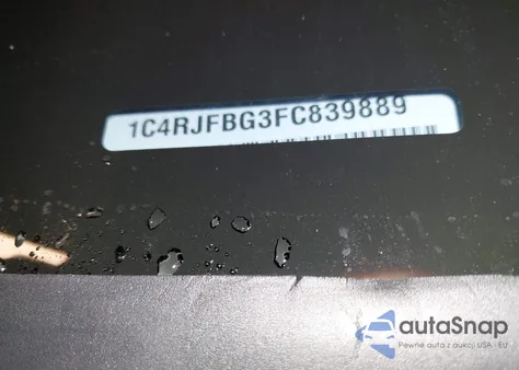 2015 Jeep Grand Cherokee Limited z USA, uszkodzony, nr VIN 1C4RJFBG3FC839889